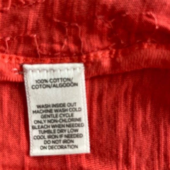 LOFT sequin top - pretty salmon color size LP - Picture 7 of 7